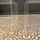 Pair of sofa pieces in plexiglass 1970/1980