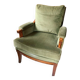 Green "Bergère" armchair