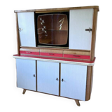Vintage Formica wood sideboard