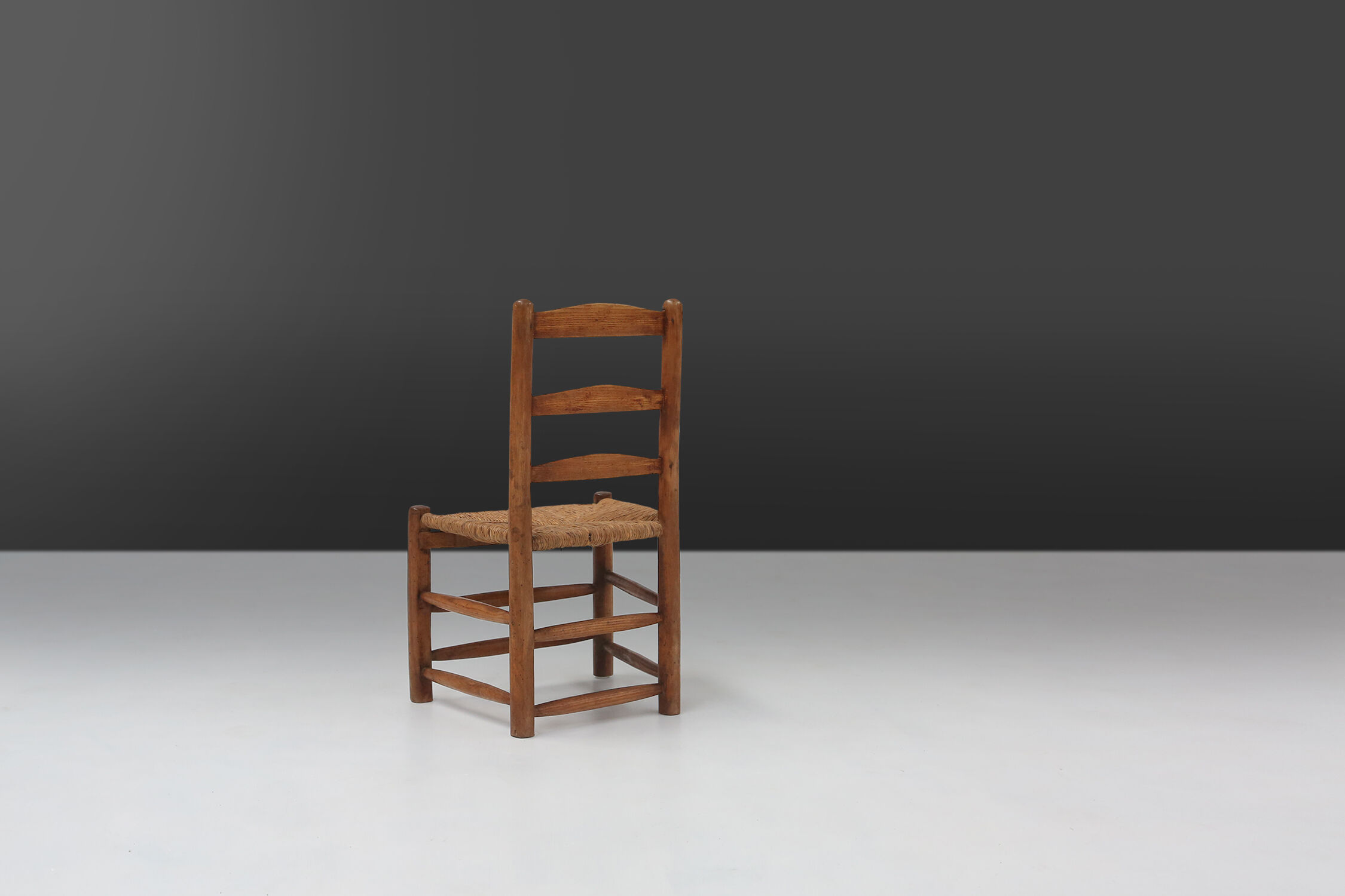 French rustic Wabi-Sabi chair 1850