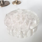 Vintage glass flower pick made in France