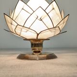 Mother-of-pearl lotus flower bedside or mood lamp