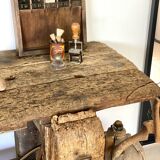 Old wooden workbench