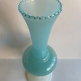 Blue opaline vase