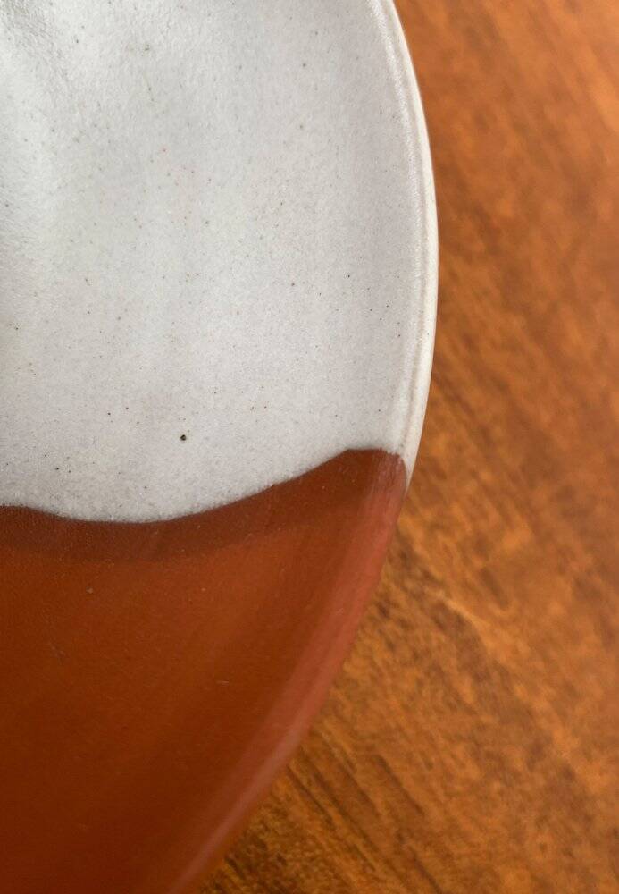 Workshop pottery candlestick from mid-century German with bird motif by Töpferei Bücking Börnsen, 1960s.