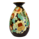 Art Deco vase by Boch Keramis with stylised floral decoration.