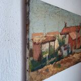 Tableau huile sur toile paysage du sud de la France