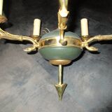 Lustre fléche &  dauphins 1950 vintage arbus