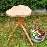 Brutalist art deco pedestal table