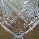 5 verres à pied en cristal