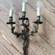 Pair of 3-Arm Wall Sconces – Louis XV / Rococo Style – Gilded Metal