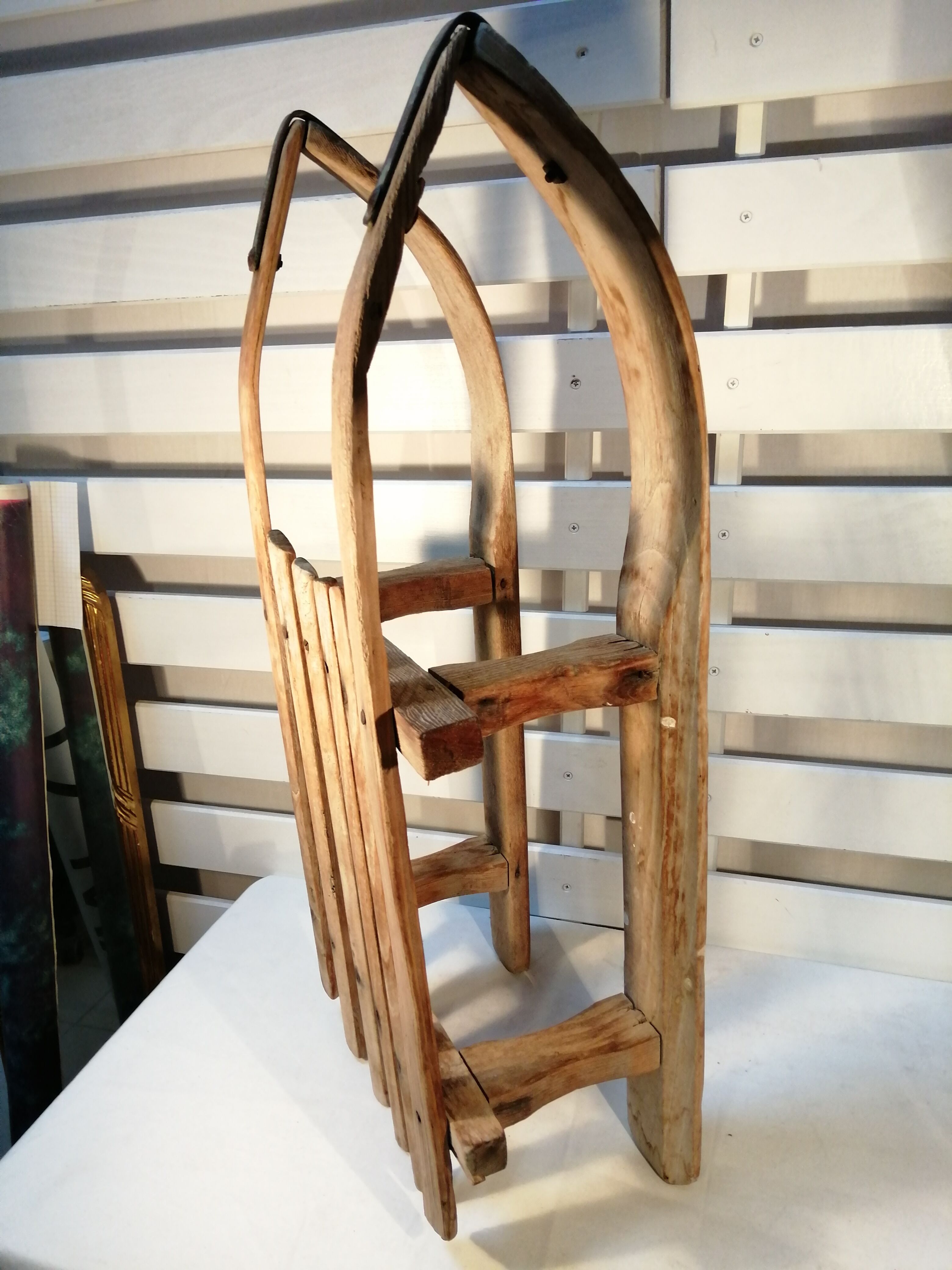 Old wooden sledge - vintage
