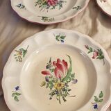 Earthenware plates luneville