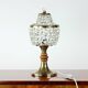 Brass & Crystal Table Lamp, Czechoslovakia 1970s