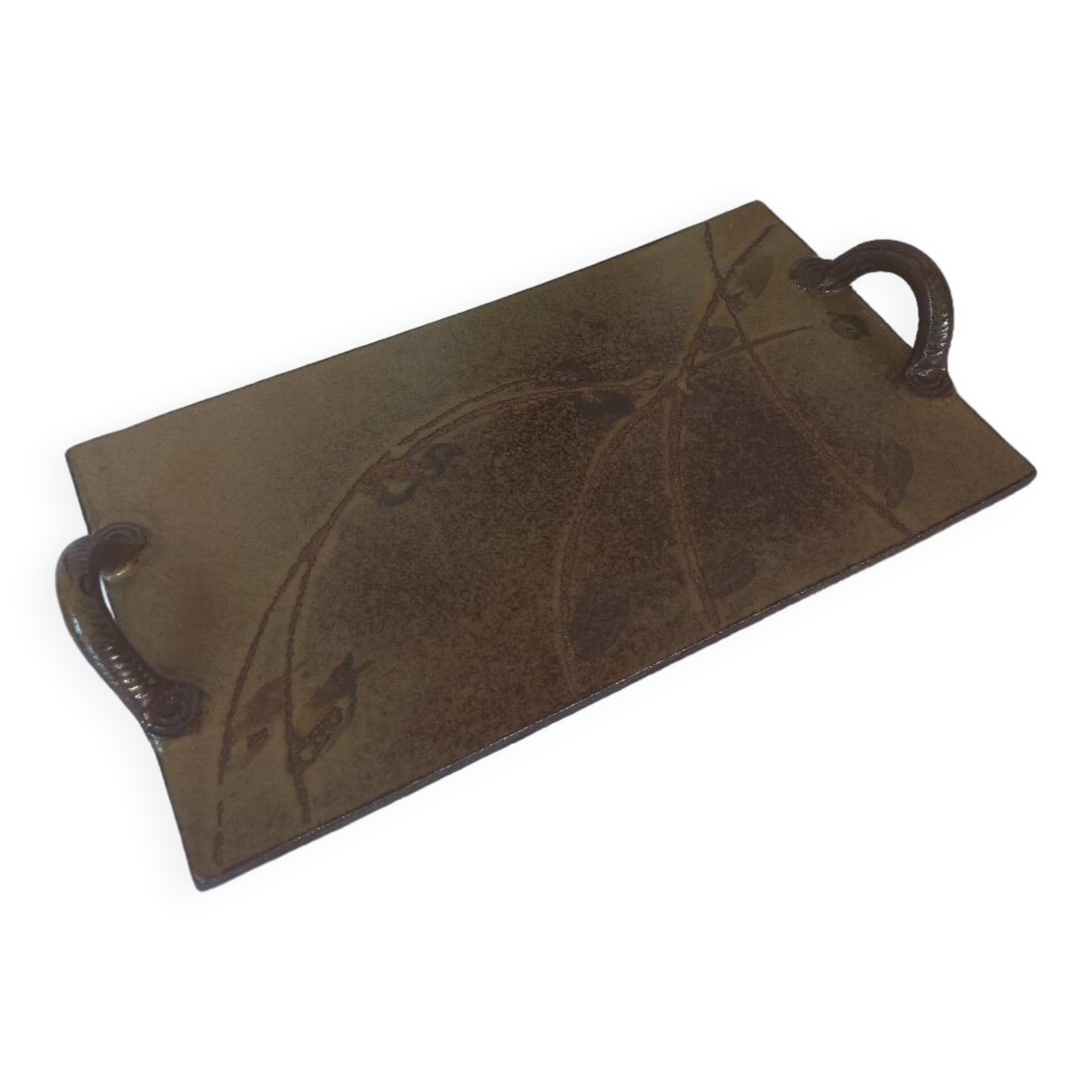 Plateau en grès vintage Forestier