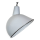 Industrial Grey Enamel Factory Pendant Lamp, 1960s