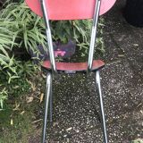 Red formica chairs