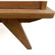 Commode vintage bois clair doré pieds compas