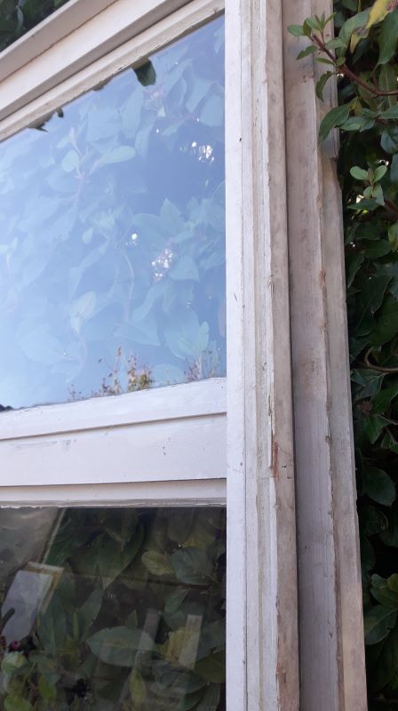 Wooden canopy 3 windows with bellows and abbatant
