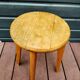 Vintage beech compass foot stool