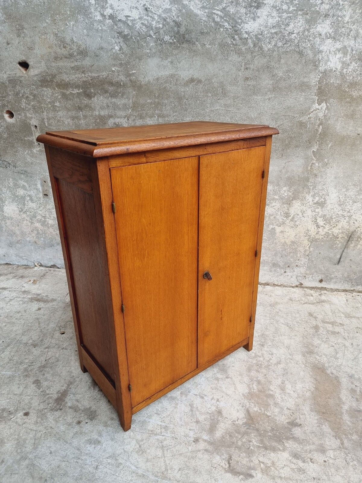 Old oak cabinet kitchen cupboard or shoe cabinet