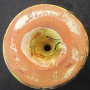 Small lamp base or candle holder in glazed earthenware, Bernard CLUNY pottery