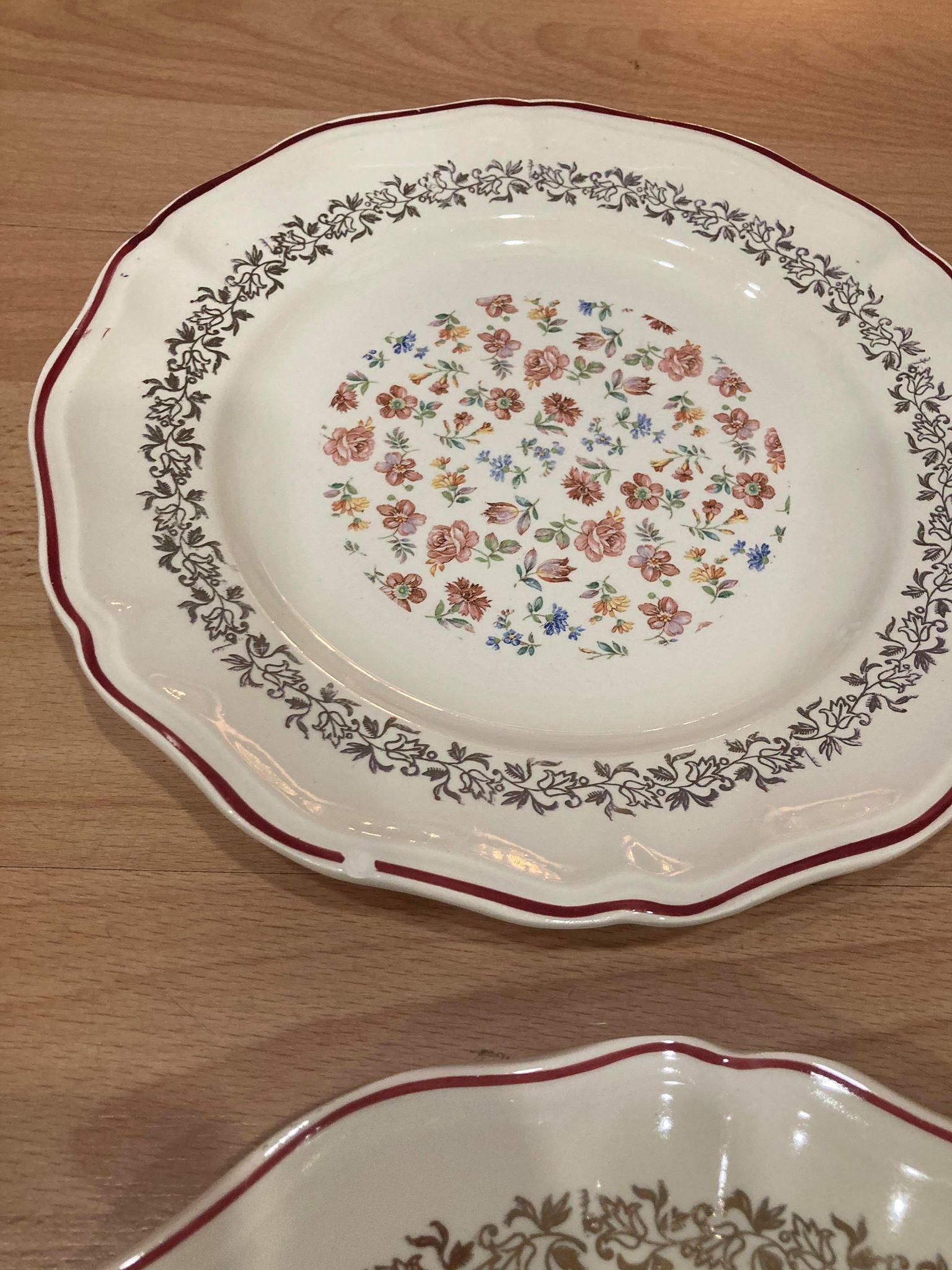 Lot plates Sarreguemines