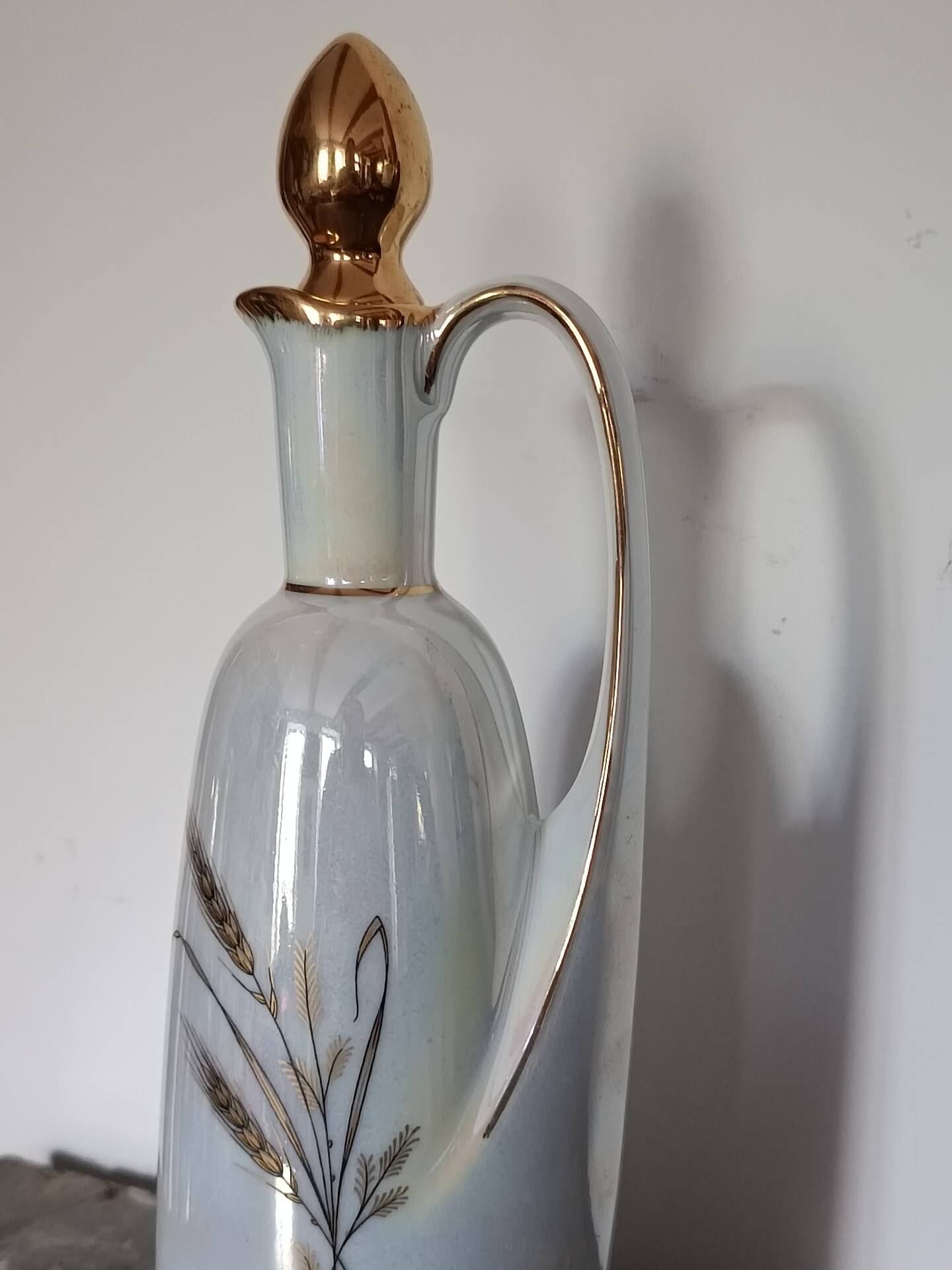 Vintage liqueur service p.a.r.i.s. 2 – iridescent porcelain