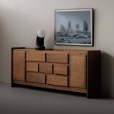 Meuble d’atelier en pin – Travail français des années 1970