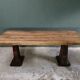Industrial dining table
