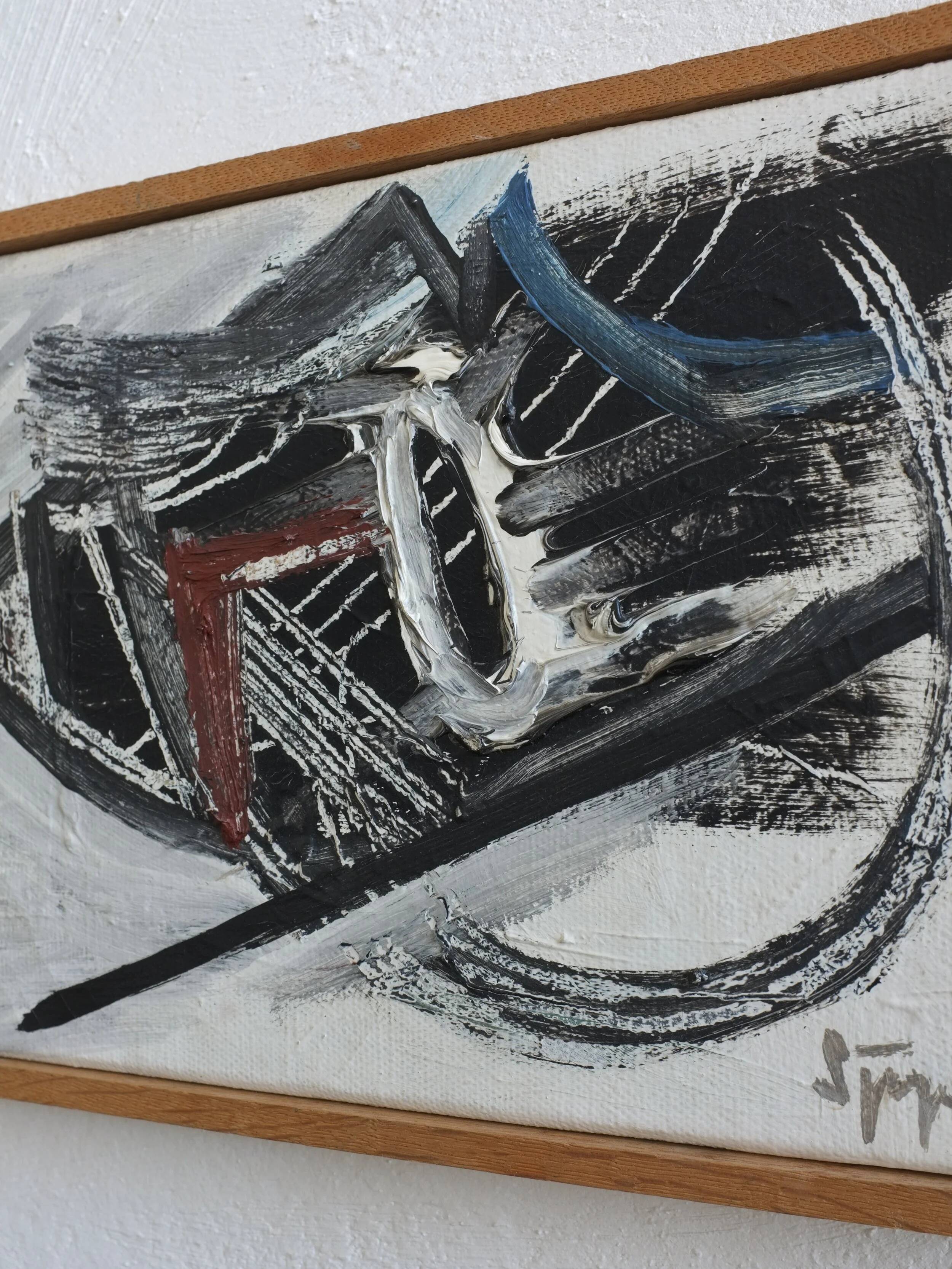 Lars Sjögren abstract oil painting | Sweden | 1965