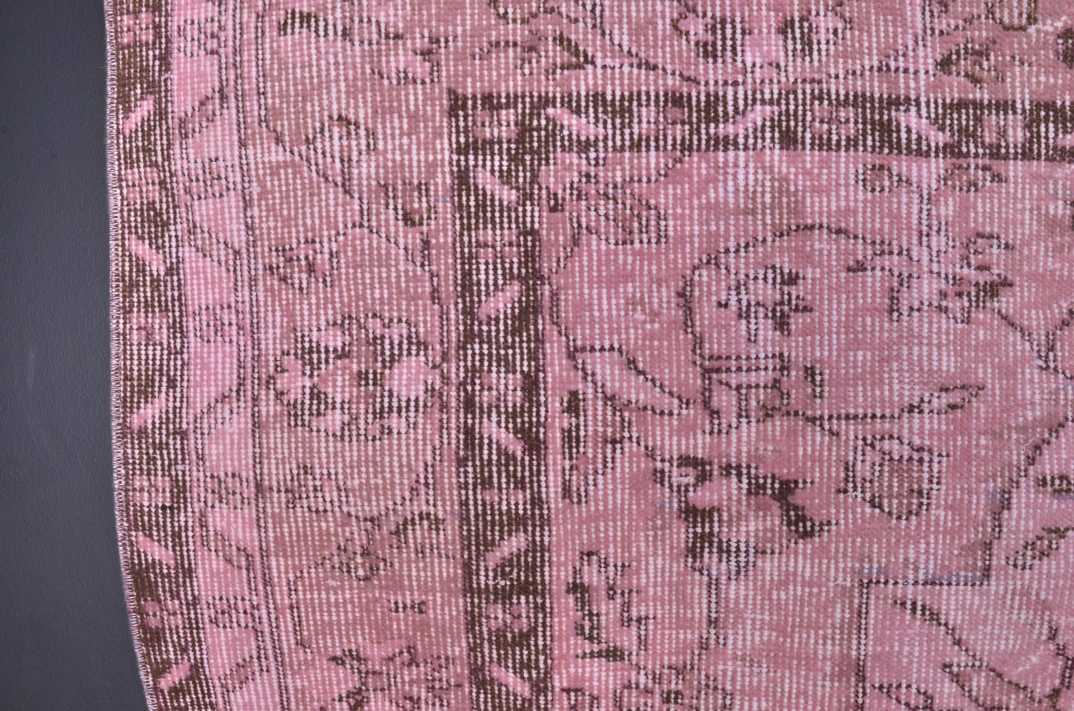 Pink Vintage Oushak Rug Sku2348