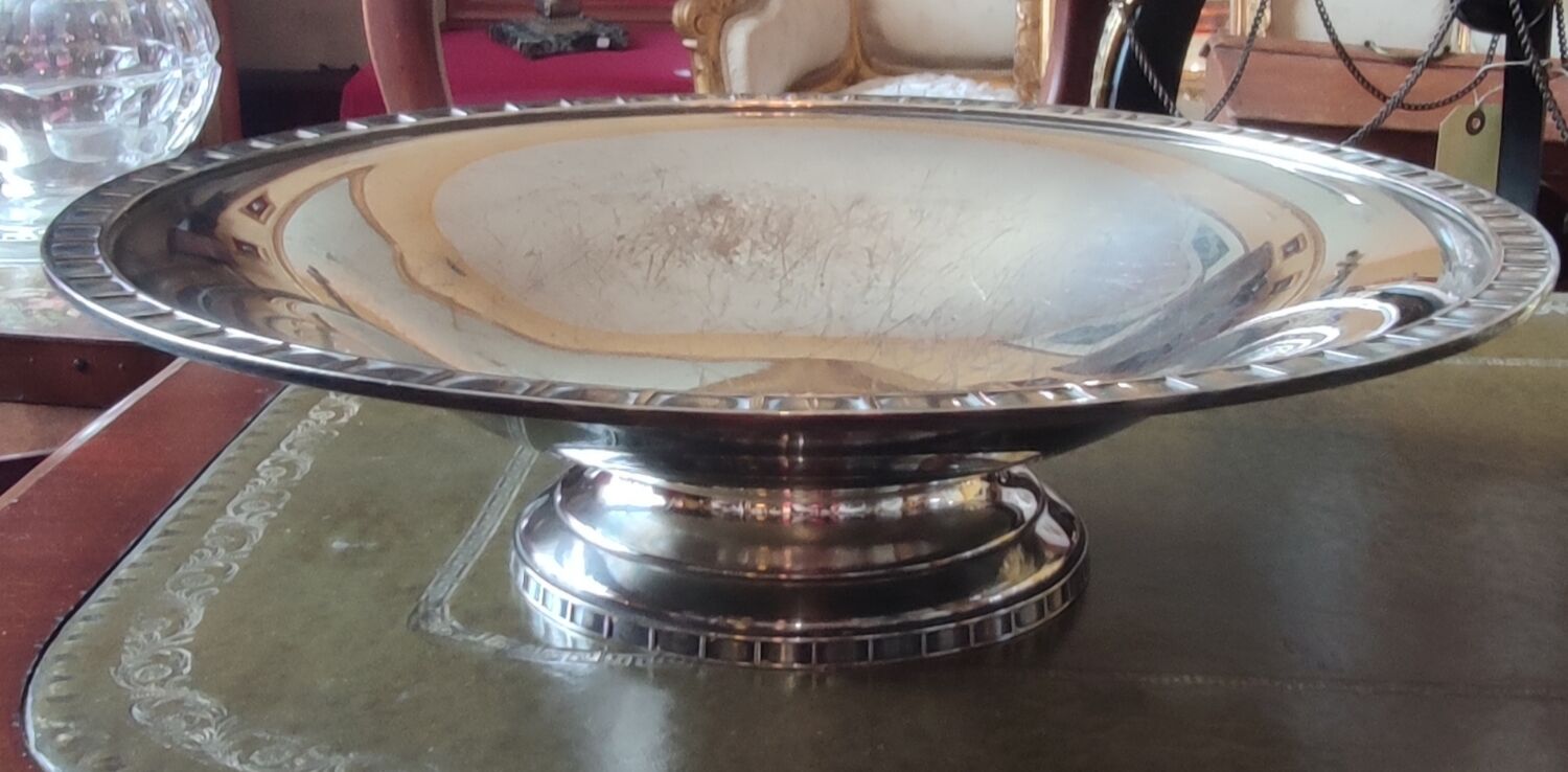 Silver metal fruit cup