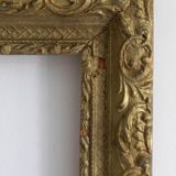 Old gilded wooden frame