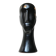 Modernist black ceramic sculpture – stylised head – 1960s