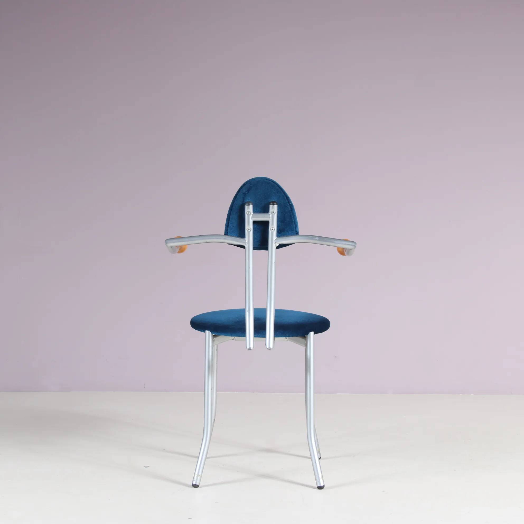 1980s Memphis style side chair by Karl Friedrich Förster from Germany