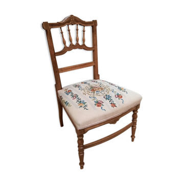 Upholstered low chair