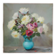 Oil on canvas Bouquet of roses signed Robert