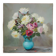 Oil on canvas Bouquet of roses signed Robert