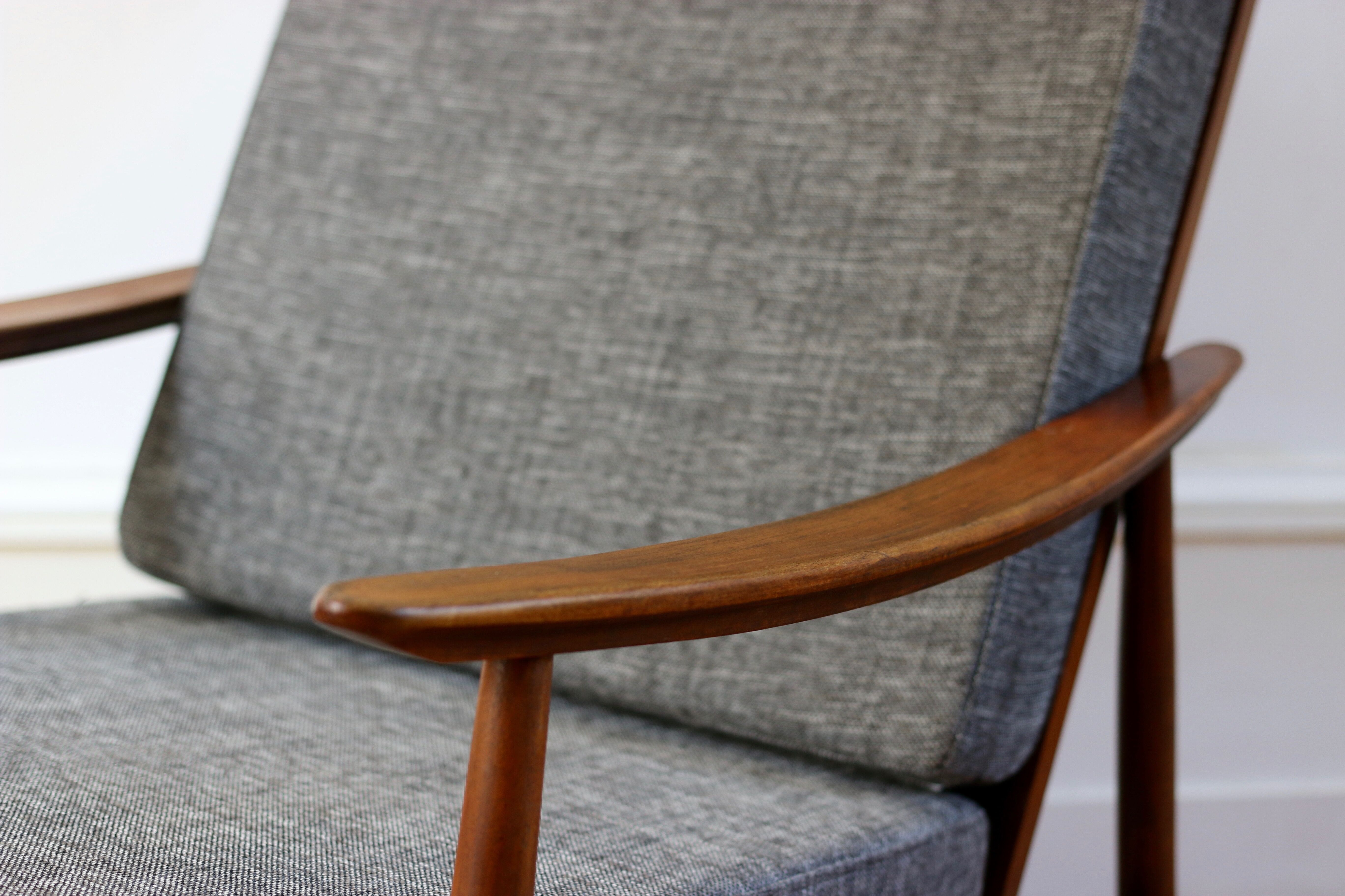 Scandinavian boomerang armchair 60s
