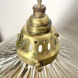 1950s glass pendant light