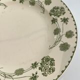 Plat rond géranium sarreguemines