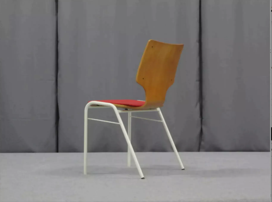 Oak wood chair 1960