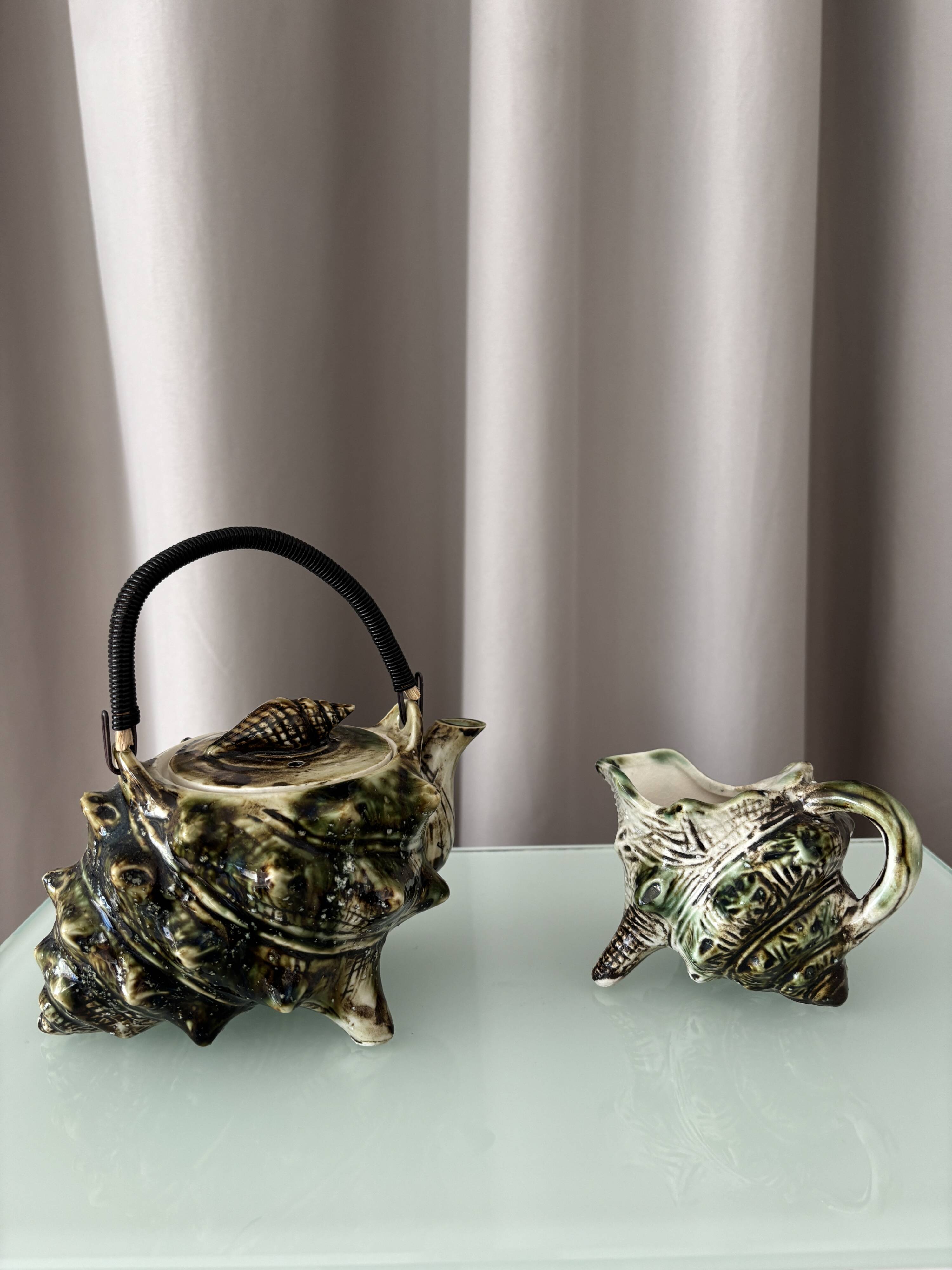Vintage Ceramic Shells Tea Set