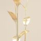 Lampadaire floral laiton & nacre 1970s