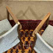 Pair of English teak armchairs from the 1970s.