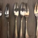 Two-pronged silver forks