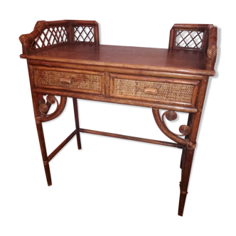 Bamboo and rattan extra furniture hairdresser