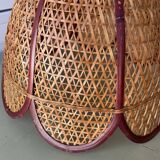 Vintage rattan flower hanging
