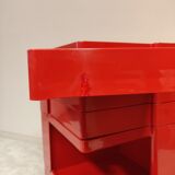 Red Boby storage trolley by Joe Colombo for Bieffeplast